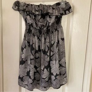 Dress Flower Size Small Black White